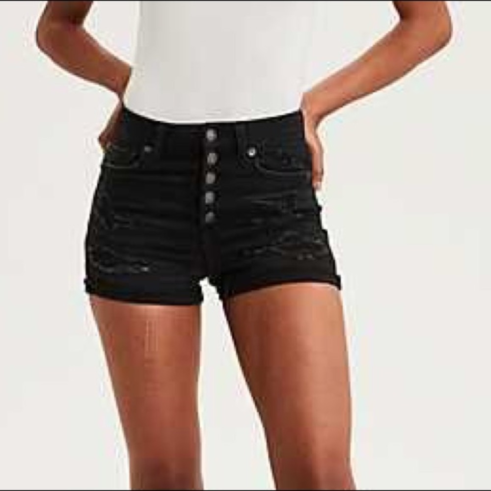 Black Curvy Super Hi-Rise Shortie (10)